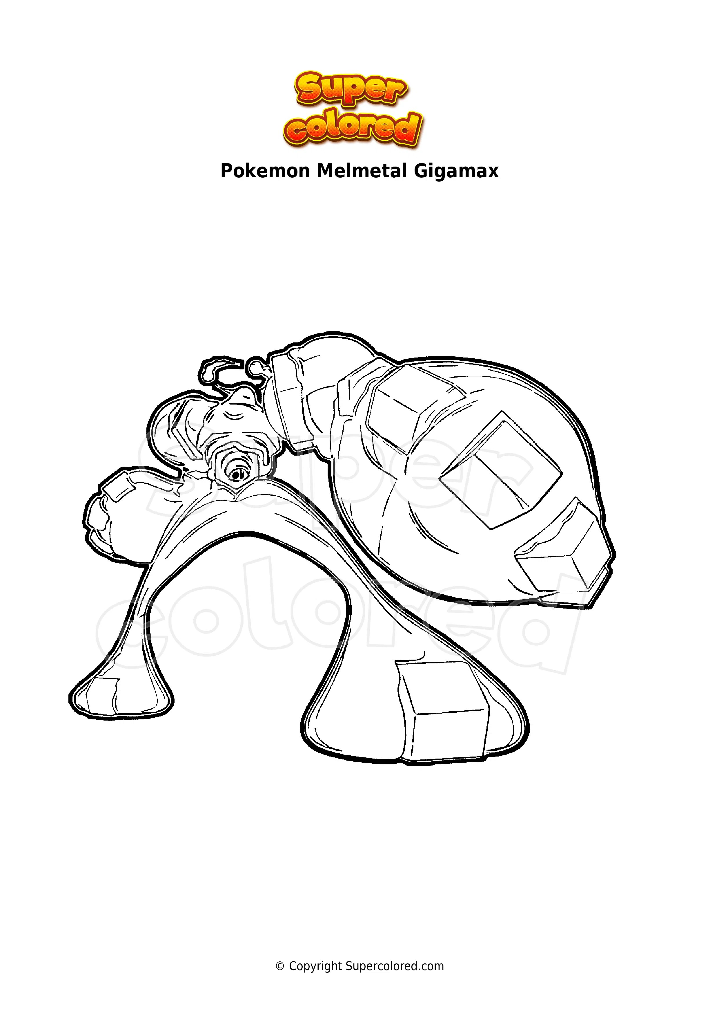 10 Gigantamax Pokemon Coloring Pages 7