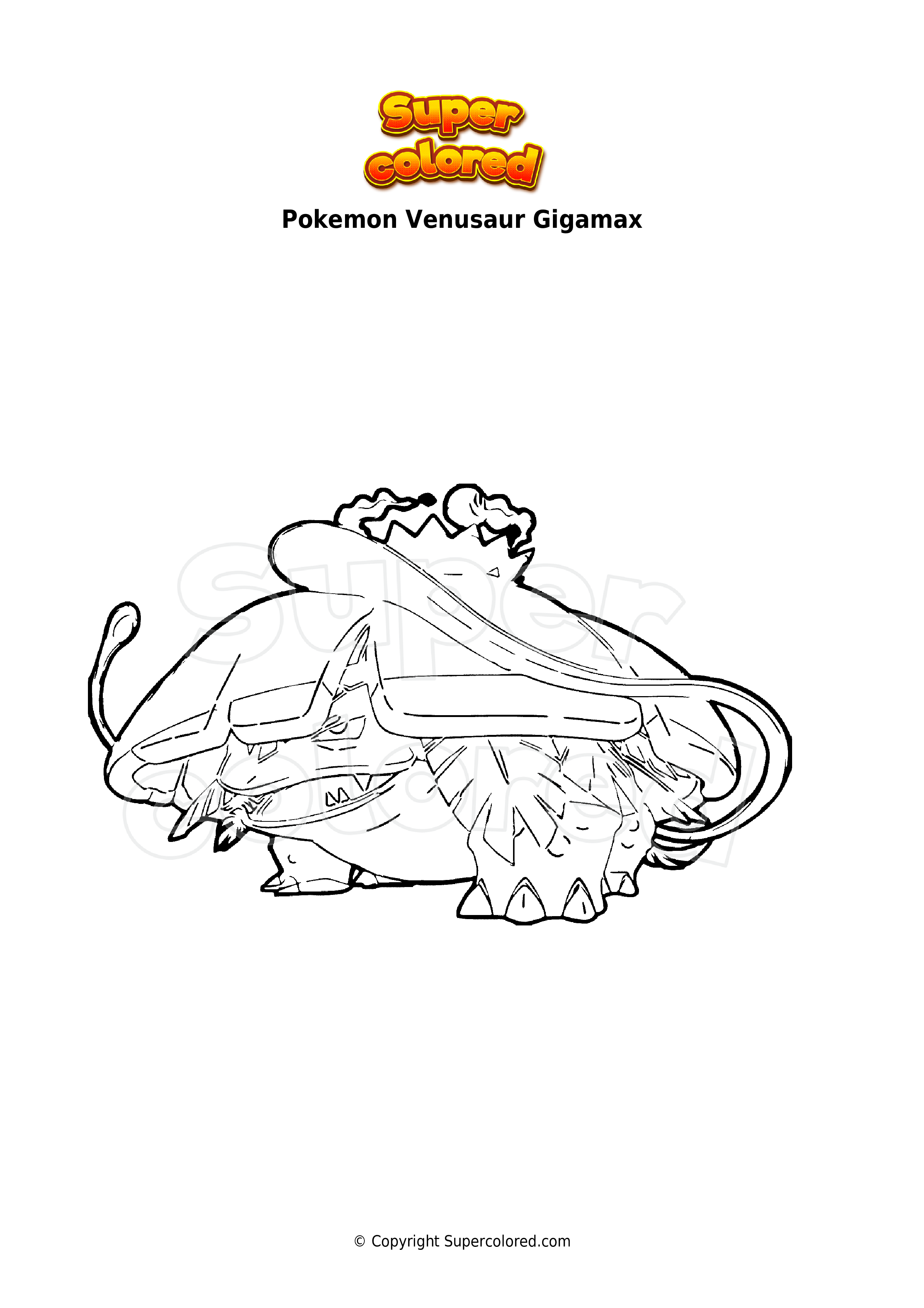 10 Gigantamax Pokemon Coloring Pages 9