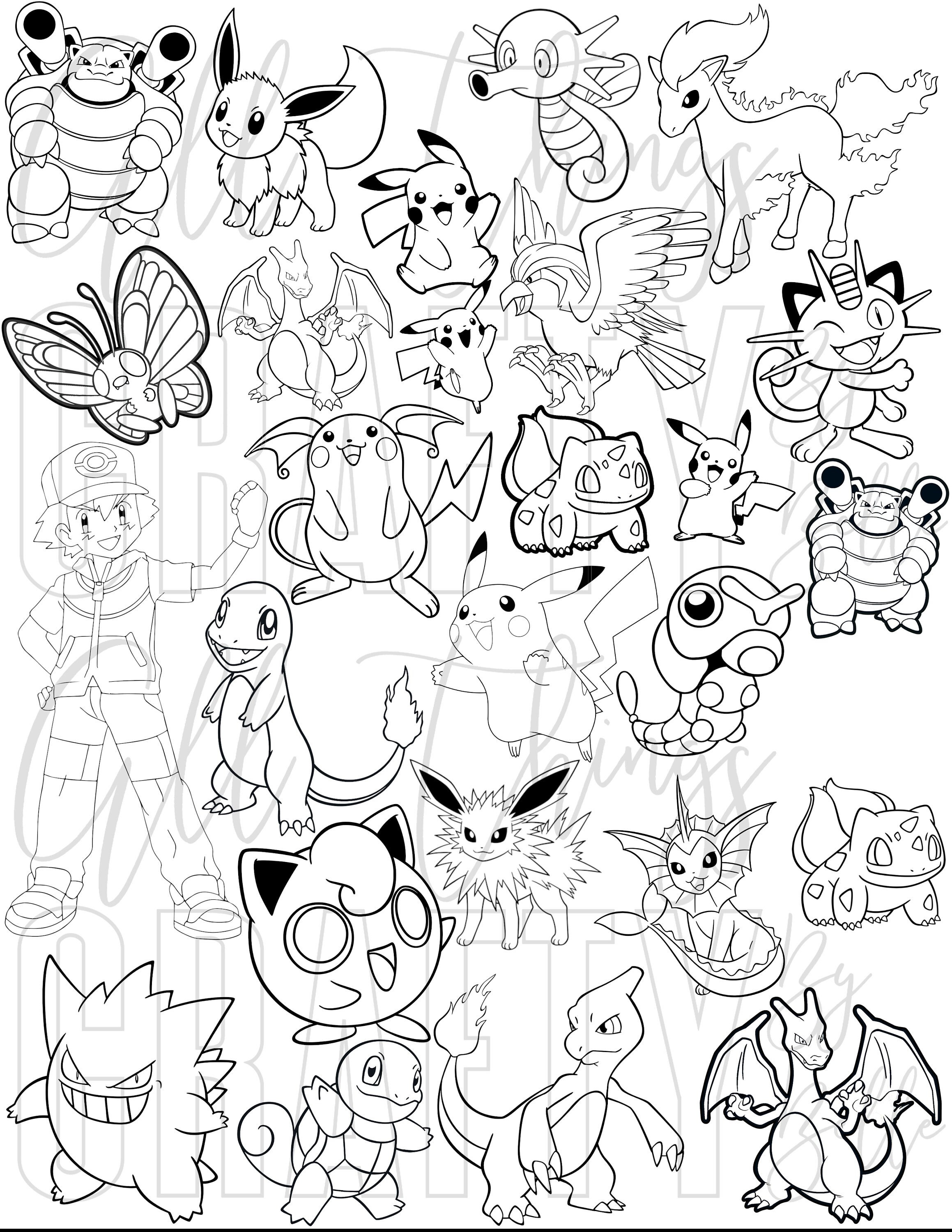 10 Pokemon Coloring Pages Pdf 2