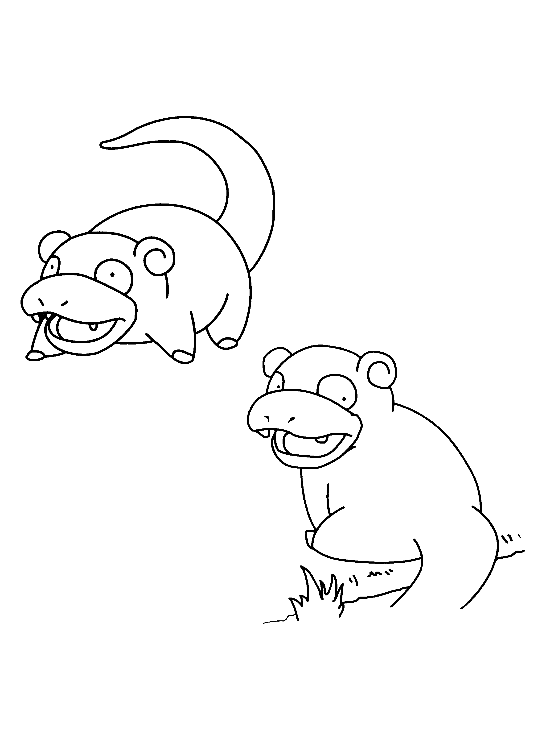 10 Pokemon Slowbro Coloring Pages 2