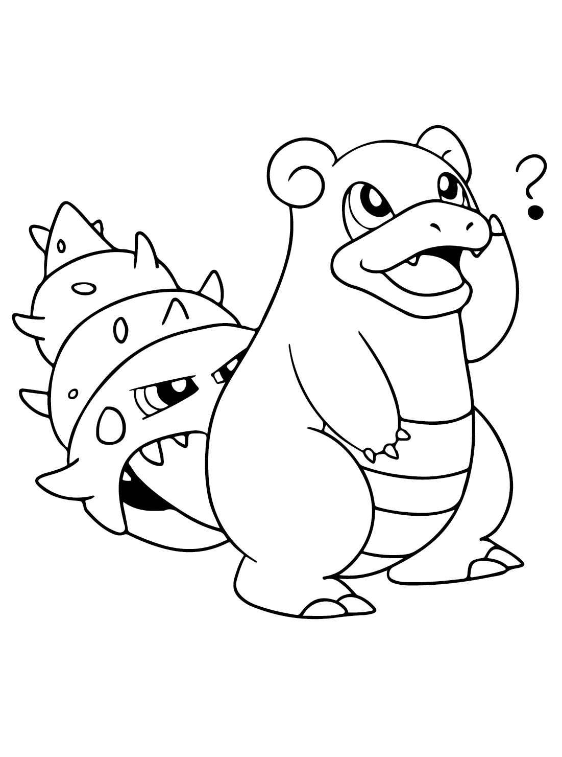 10 Pokemon Slowbro Coloring Pages 3