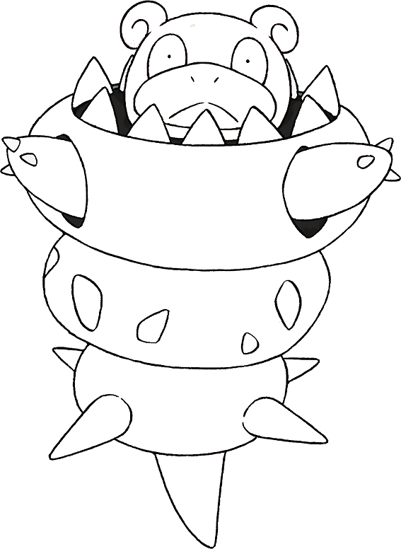 10 Pokemon Slowbro Coloring Pages 9