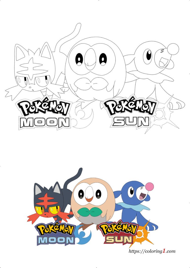 10 Pokemon Sun And Moon Coloring Pages 6