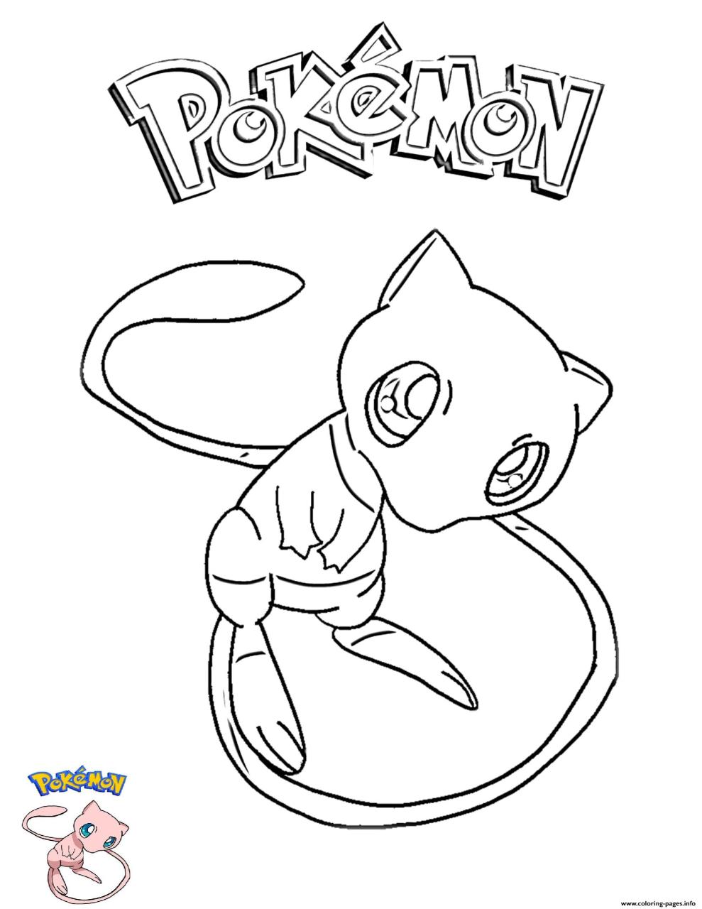 10 Mew Pokemon Coloring Page: Unleash Your Creativity with the Mythical Cat