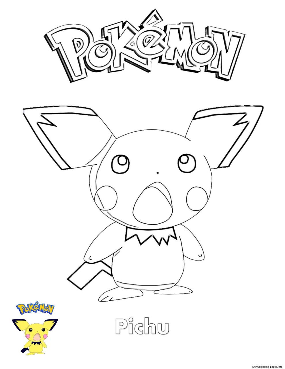 10 Pichu Pokémon Coloring Pages to Unleash Your Inner Artist