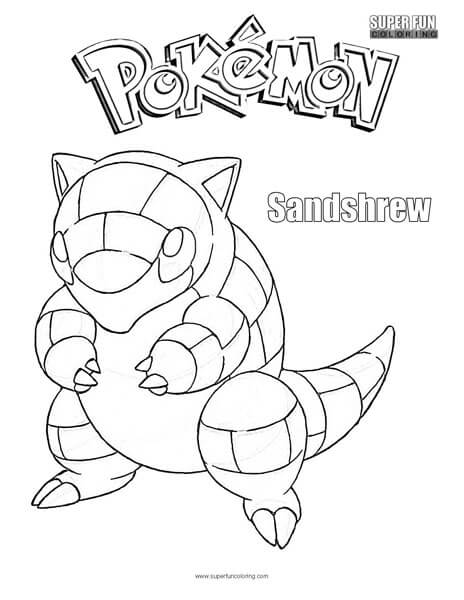 10 Fun Sandshrew Pokémon Coloring Pages for Kids