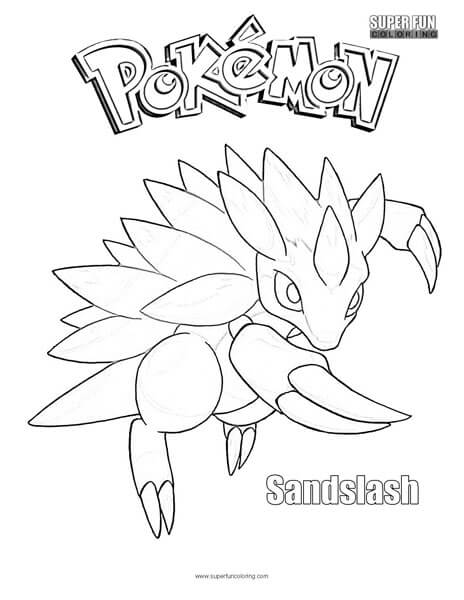 10 Dynamic Pokemon Coloring Pages Featuring the Mighty Sandslash