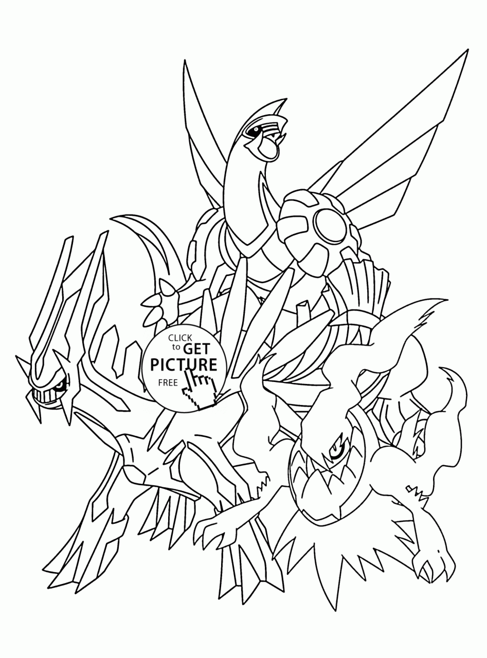 10 Free Legendary Pokemon Coloring Pages for Kids and Adults