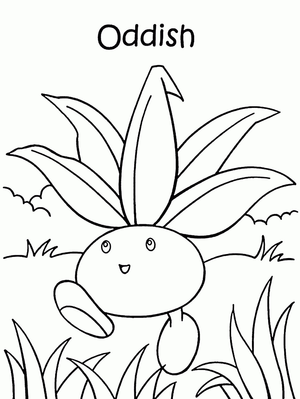 10 Fun Pokémon Coloring Pages Featuring the Charming Oddish