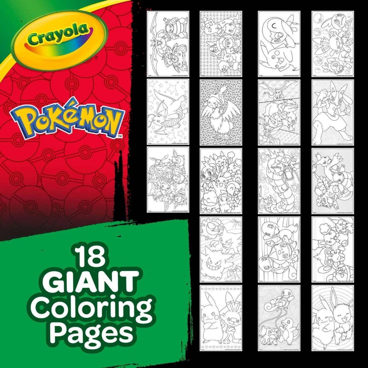 10 Crayola Pokémon Coloring Pages for Hours of Creative Fun