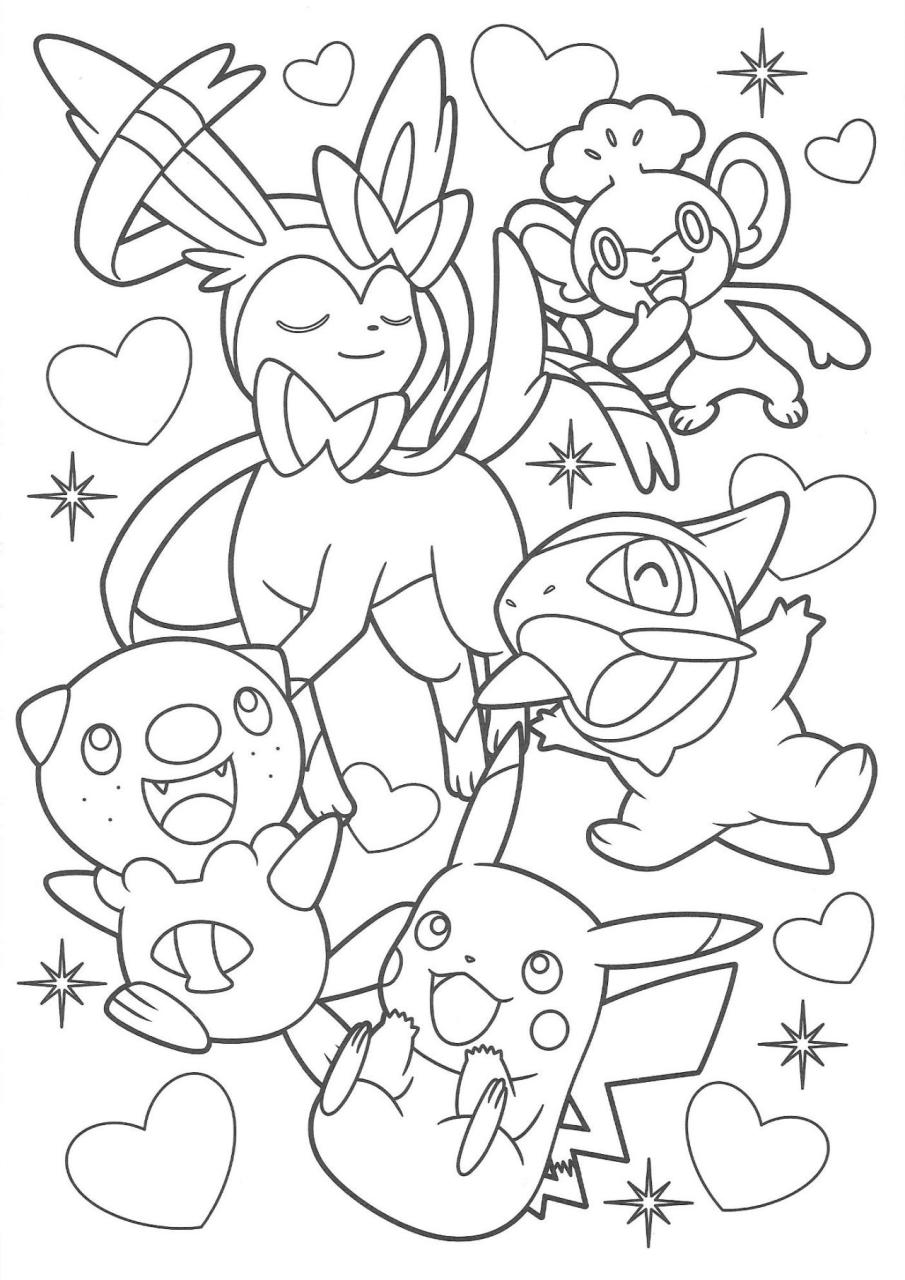 10 Girly Pokémon Coloring Pages for Creative Fun