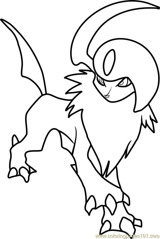 10 Bold Absol Pokemon Coloring Pages to Color