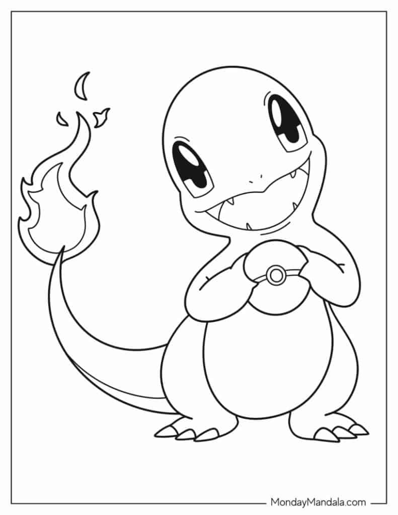 46+ Free Pokemon Coloring Pages Simple for Kids