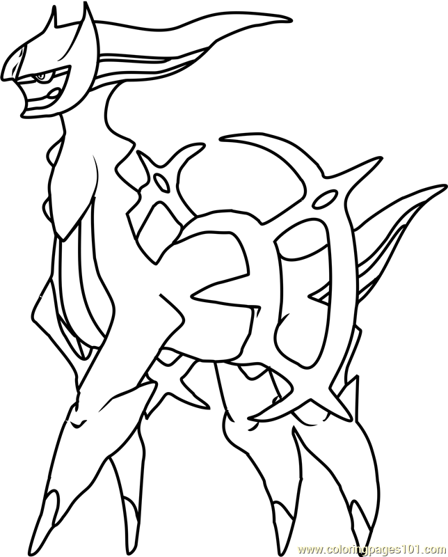 10 Powerful Arceus Pokemon Coloring Pages to Color