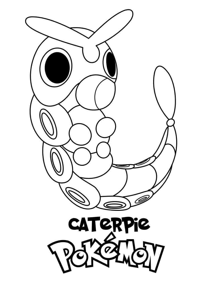 10 Adorable Caterpie Pokemon Coloring Pages for Creative Fun