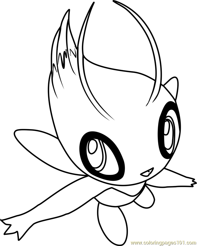 10 Enchanting Celebi Coloring Pages for Pokémon Enthusiasts