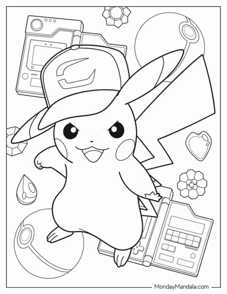 10 Fun 38 Pikachu Coloring Pages for Every Fan