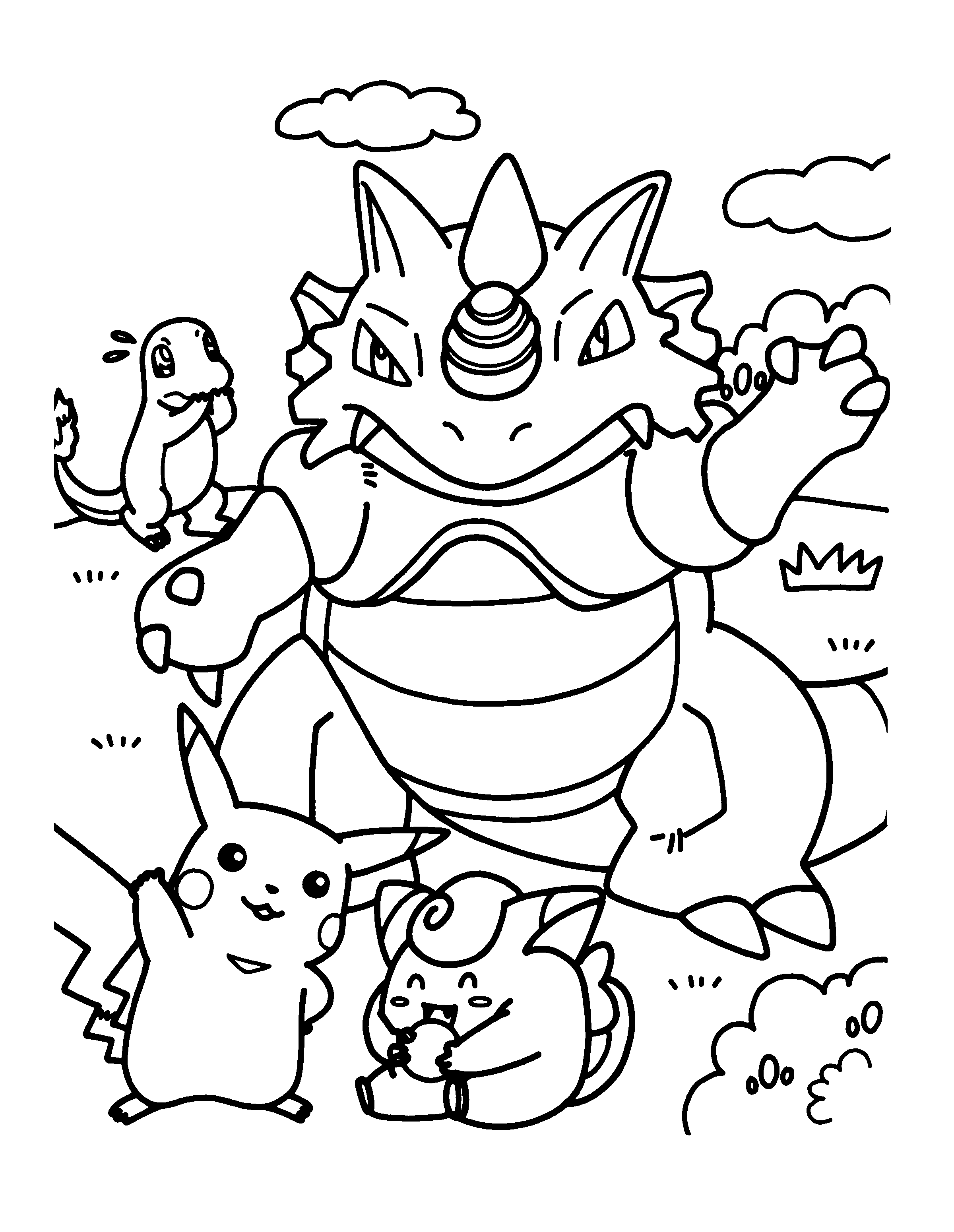 47+ Printable Pokemon Coloring Pages Kids Colored