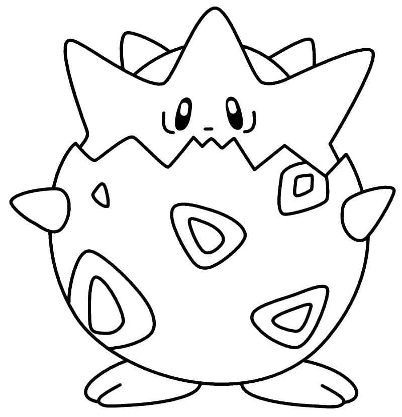 10 Enchanting Togepi Pokemon Coloring Pages for All Ages