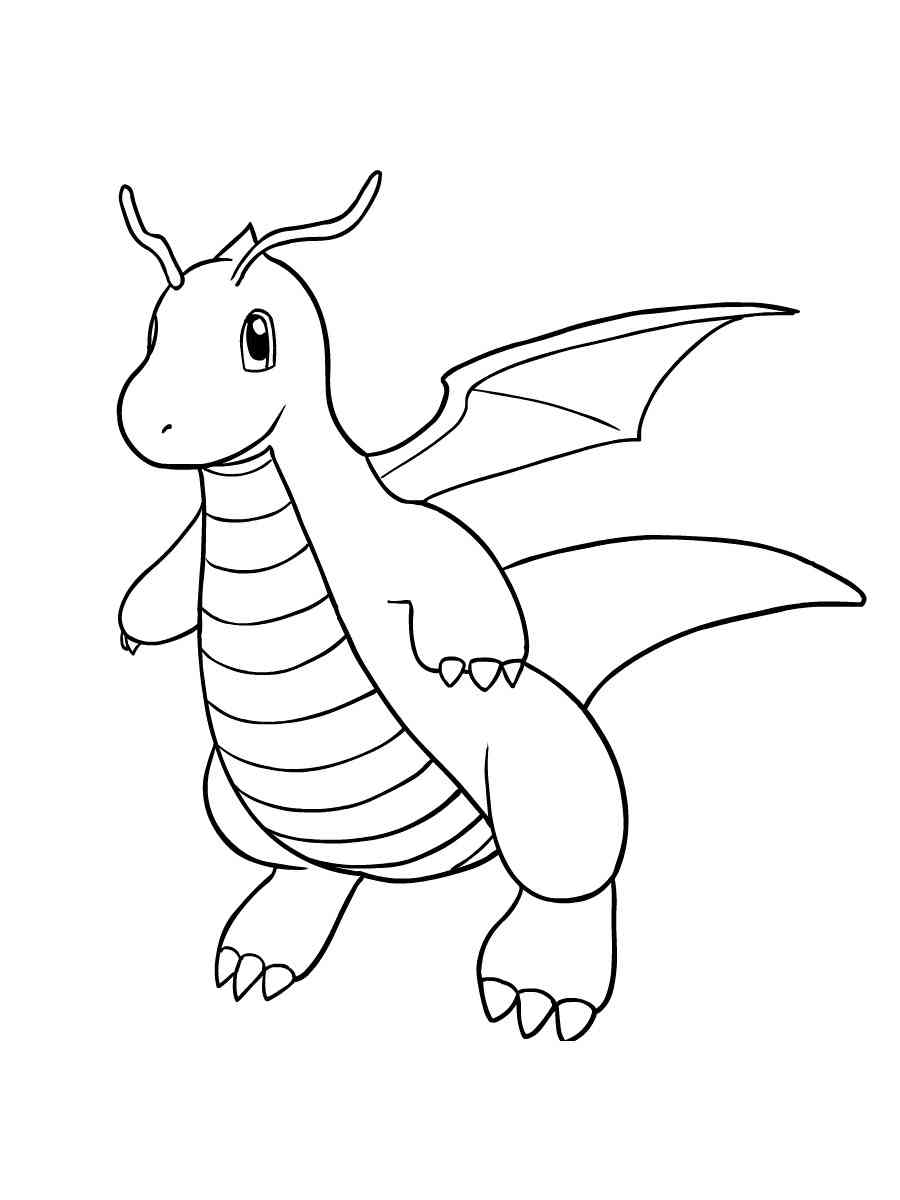 10 Dragonite Coloring Pages for Kids and Adults