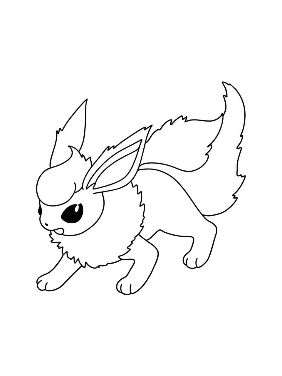 10 Enchanting Flareon Pokémon Coloring Pages for Creative Kids