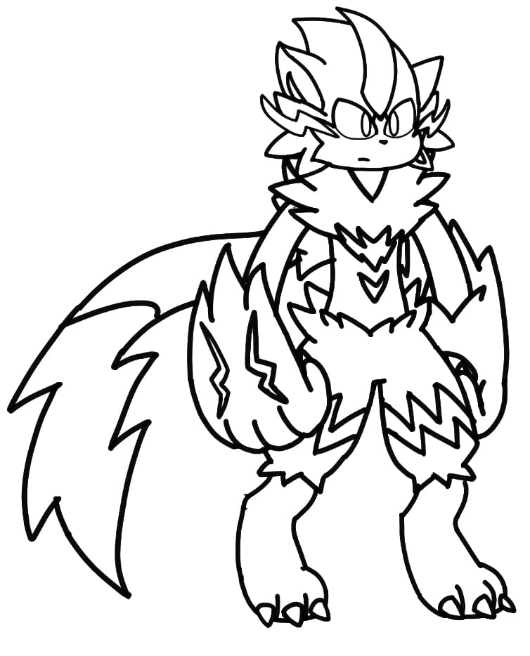 10 Fun Zeraora Pokémon Coloring Pages for Kids