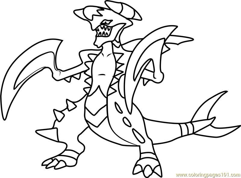 10 Garchomp Pokémon Coloring Page: Dive into the World of Land Sharks