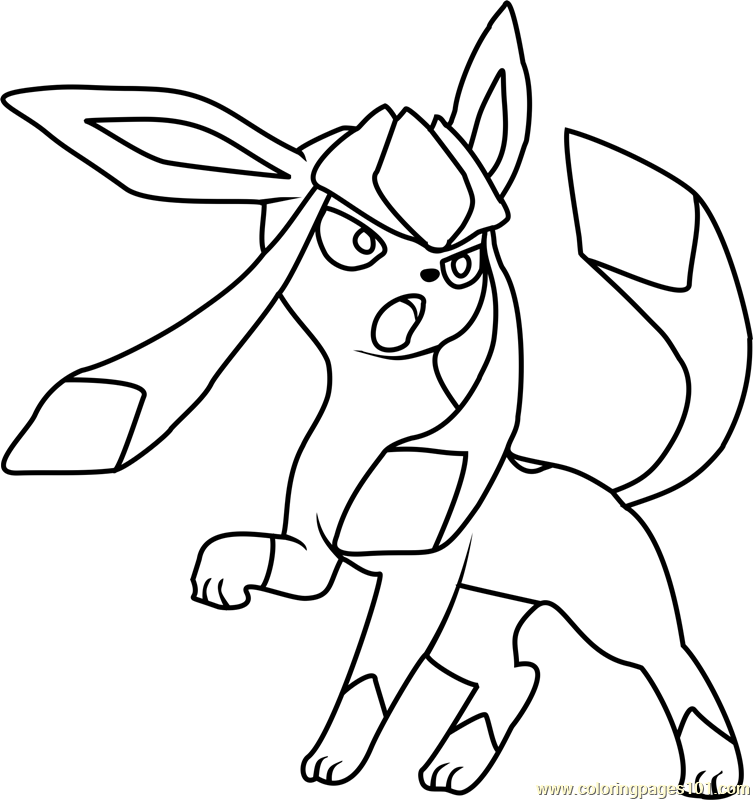 10 Glaceon Pokemon Coloring Page for Your Artistic Adventure