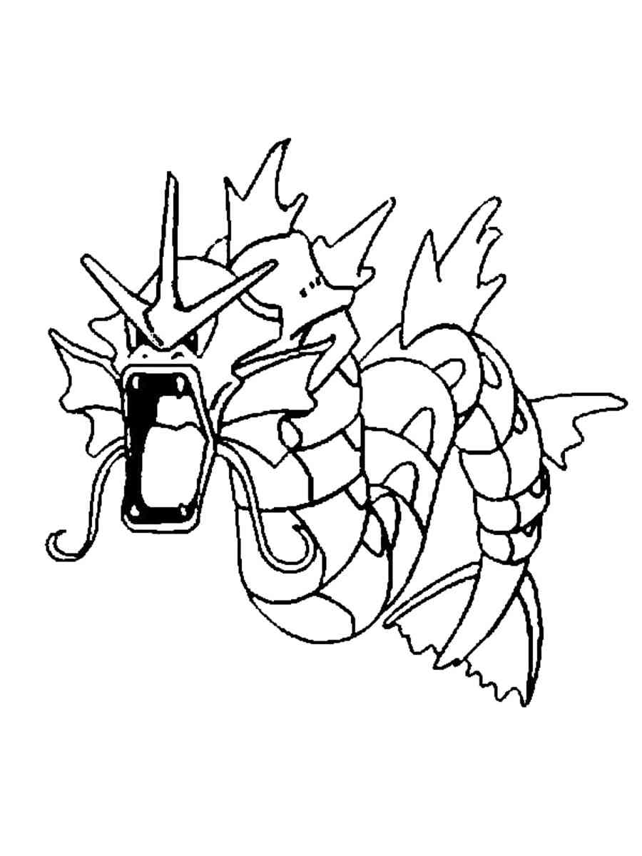 10 Gyarados Pokémon Coloring Pages for Aquatic Adventures