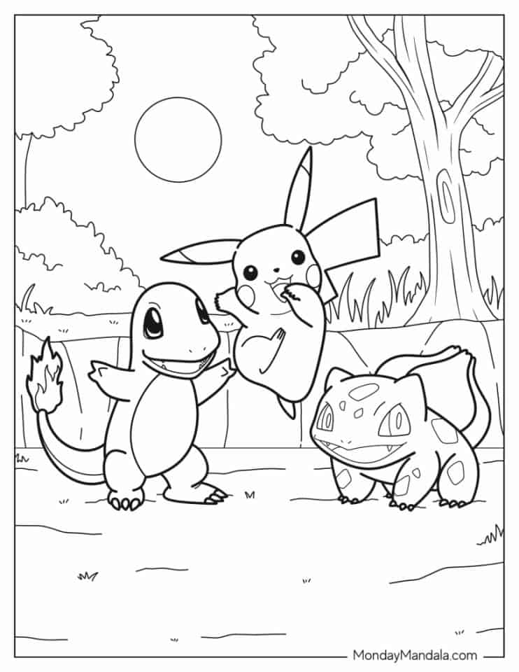 10 Free Pokémon Coloring Pages (Download 100 PDFs)