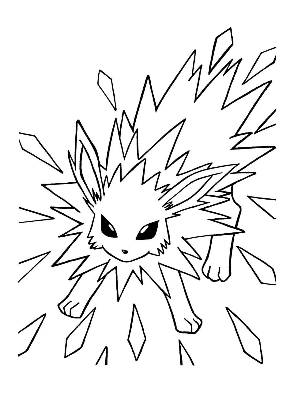 10 Jolteon Pokémon Coloring Pages to Unleash Your Electric Creativity