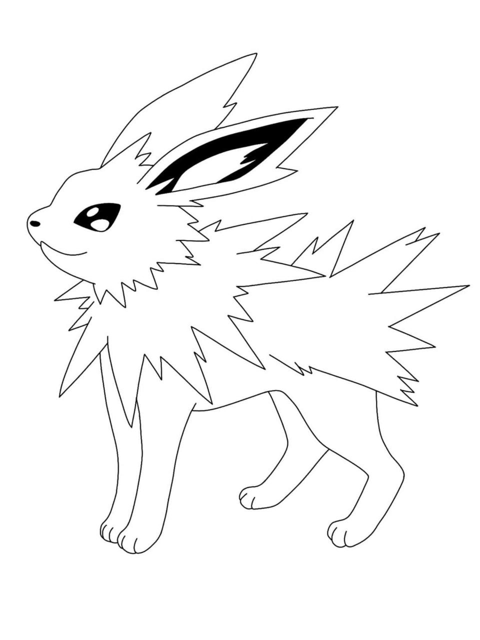 10 Jolteon Coloring Pages for Pokemon Enthusiasts