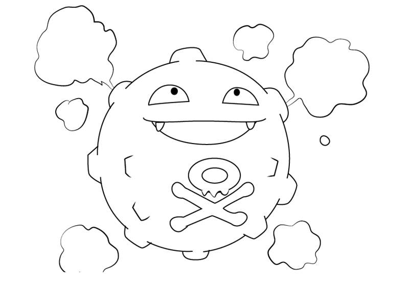 10 Fun Pokémon Coloring Pages Featuring Koffing: Unleash Your Creativity with the Toxic Gas Pokémon