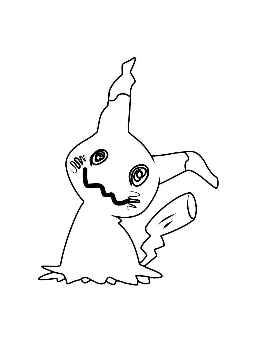 10 Cool Mimikyu Pokemon Coloring Pages to Print for Spooky Fun