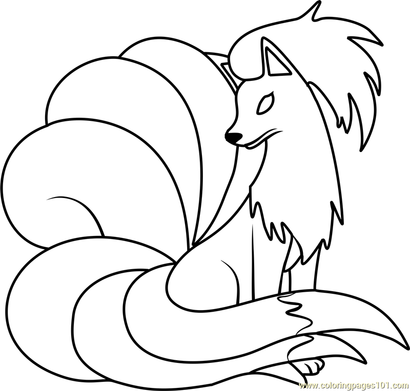 10 Enchanting Ninetails Pokémon Coloring Pages for Creative Adventures