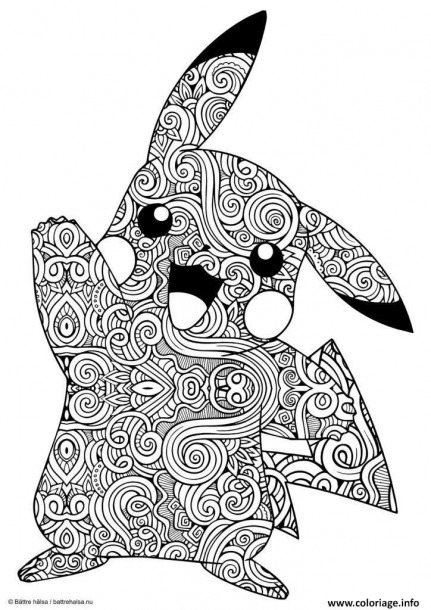 10 Creative Adult Pikachu Coloring Pages to Download for Relaxation and Creativity