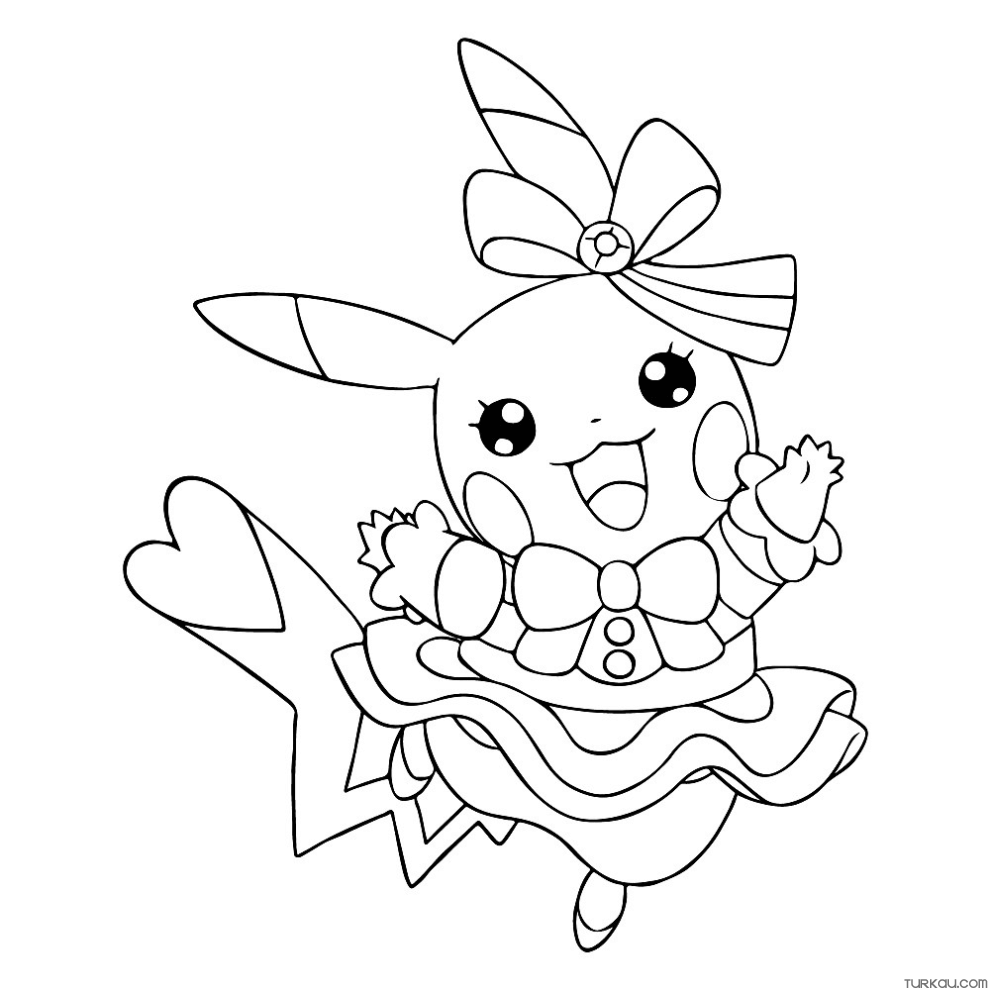 10 Adorable Pikachu Girl Coloring Pages for Delightful Fun