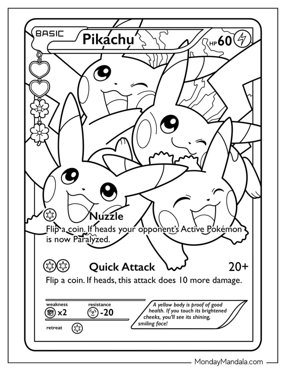 10 Pokémon Coloring Pages Cards to Unleash Your Inner Artist