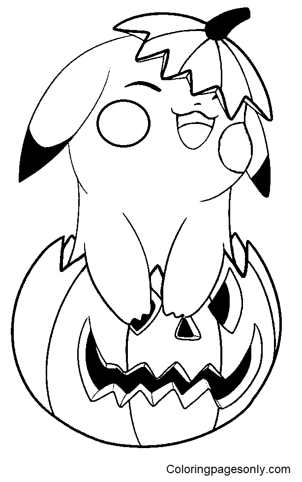 10 Spooktacular Halloween Pokémon Coloring Pages for Kids and Adults