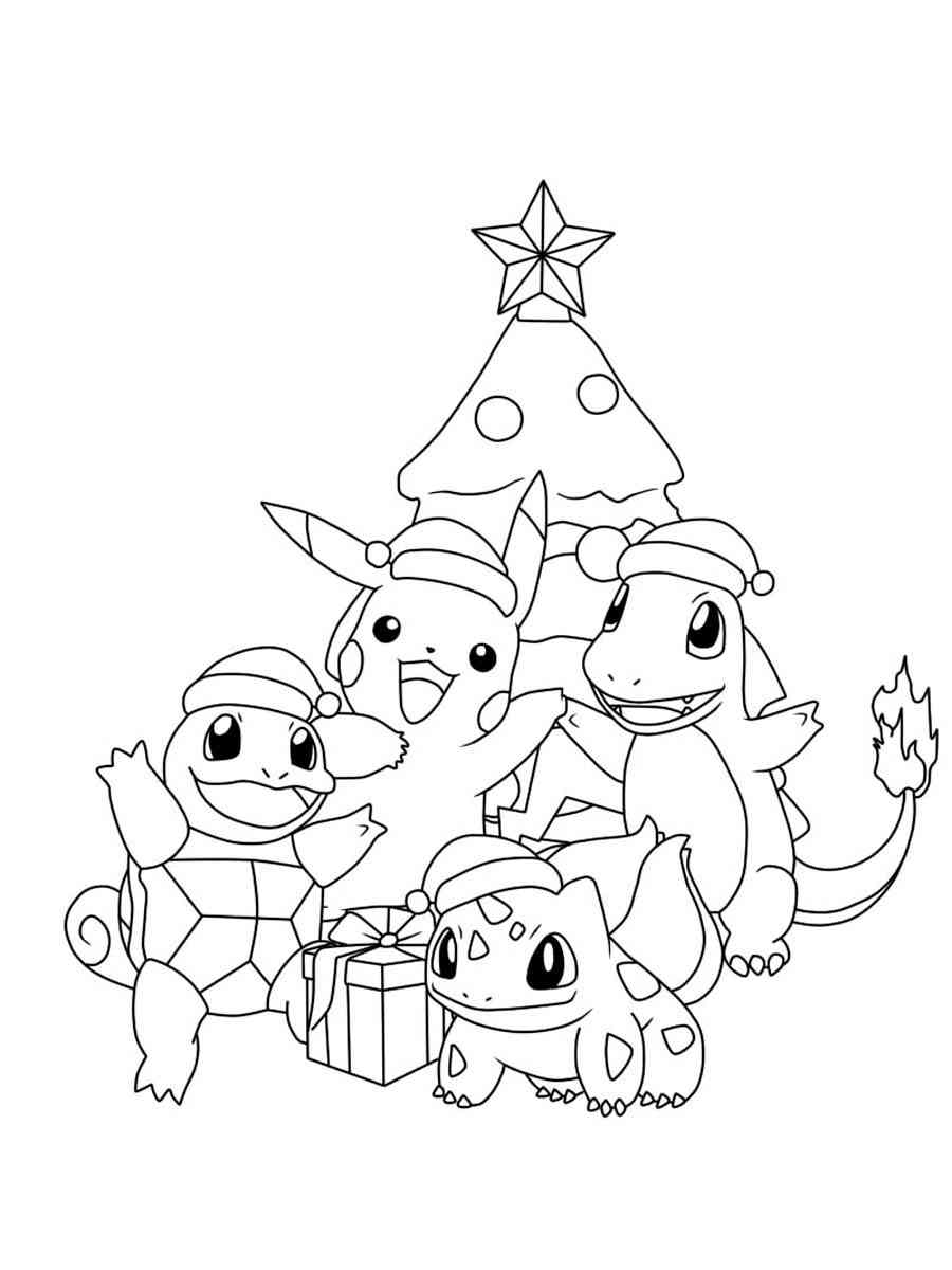 10 Christmas Pokémon Coloring Pages for Festive Fun