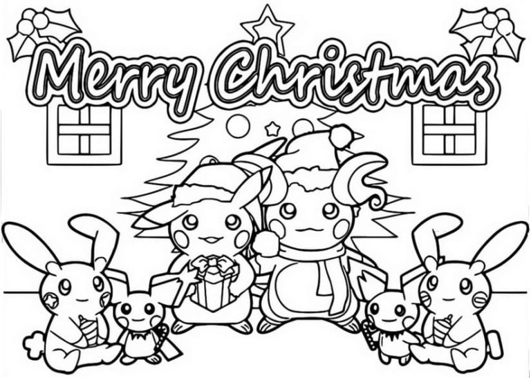 10 Festive Pokémon Holiday Coloring Pages to Print