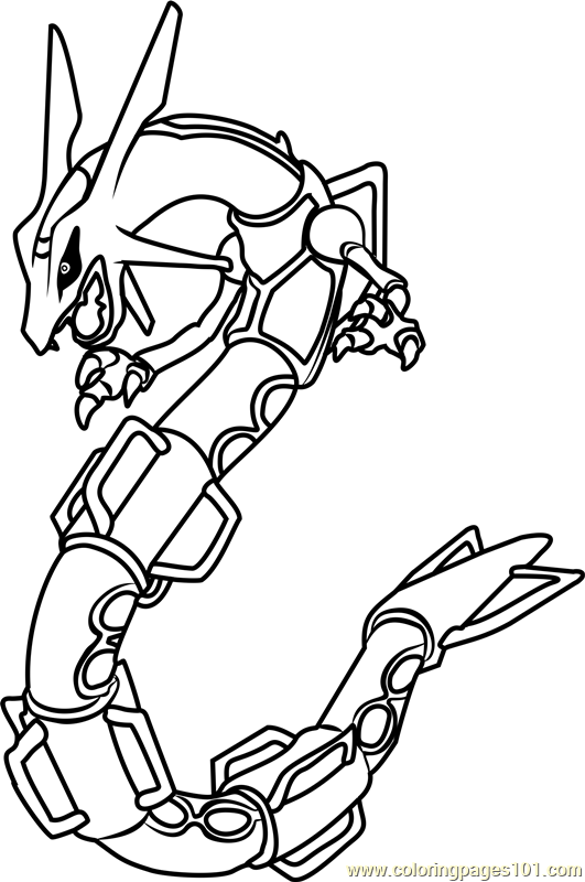 10 Epic Pokémon Rayquaza Coloring Pages to Download