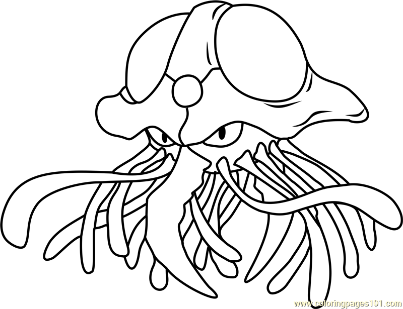 10 Tentacruel Pokémon Coloring Pages for Creative Kids