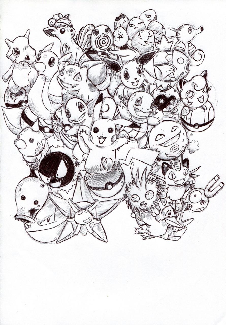 10 Original 150 Pokémon Coloring Pages for Nostalgic Fun and Creativity