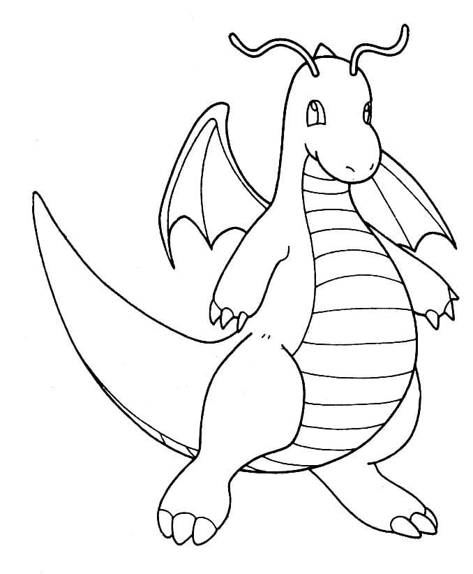 10 Enchanting Dragonite Pokémon Coloring Pages for Creative Kids and Adults