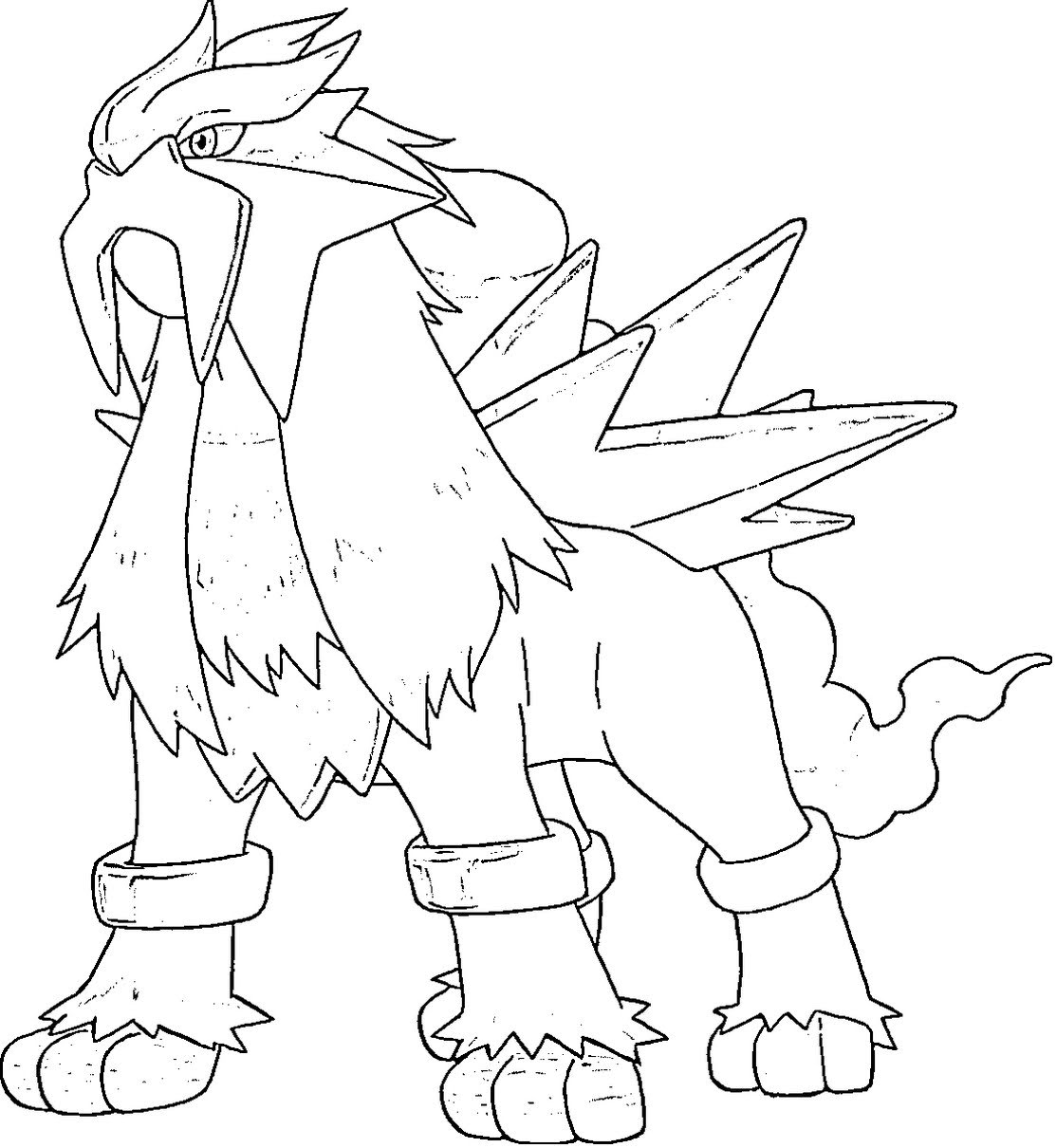 10 Legendary Entei Pokemon Coloring Pages for Fans: Unleash Your Inner Artist