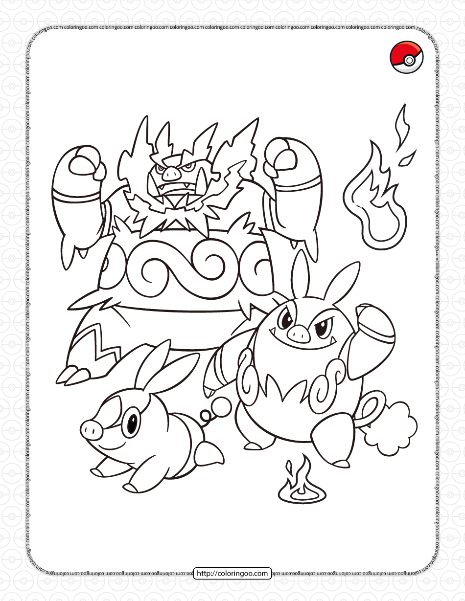 10 Fiery Fire-Type Pokémon Coloring Pages to Color