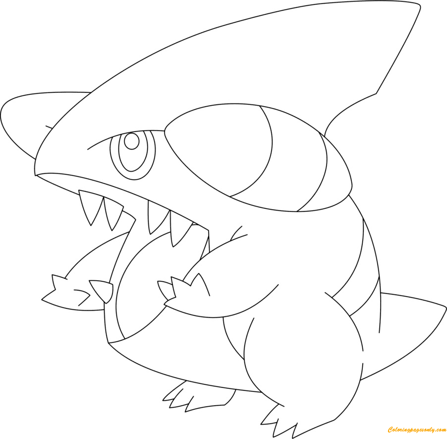 10 Epic Gible Pokemon Coloring Pages to Download