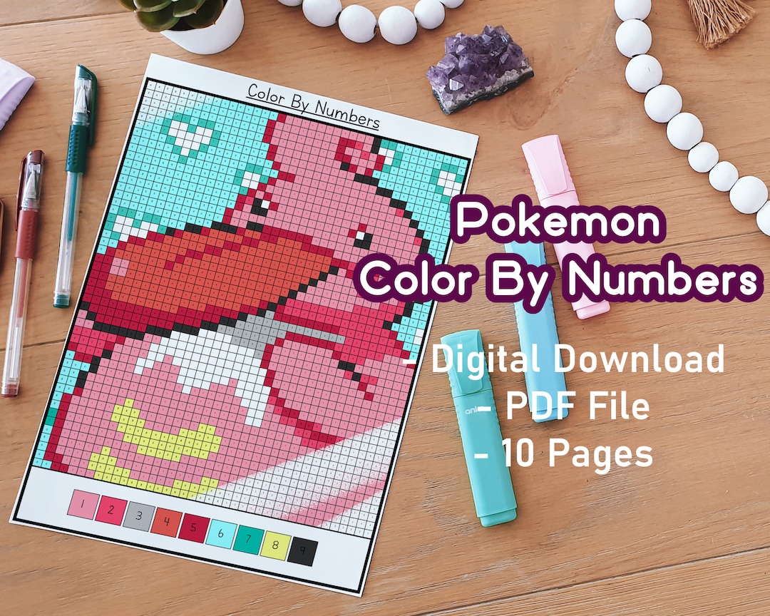 10 Pokémon Coloring By Number: Unleash Your Inner Artist and Catch 'Em All!