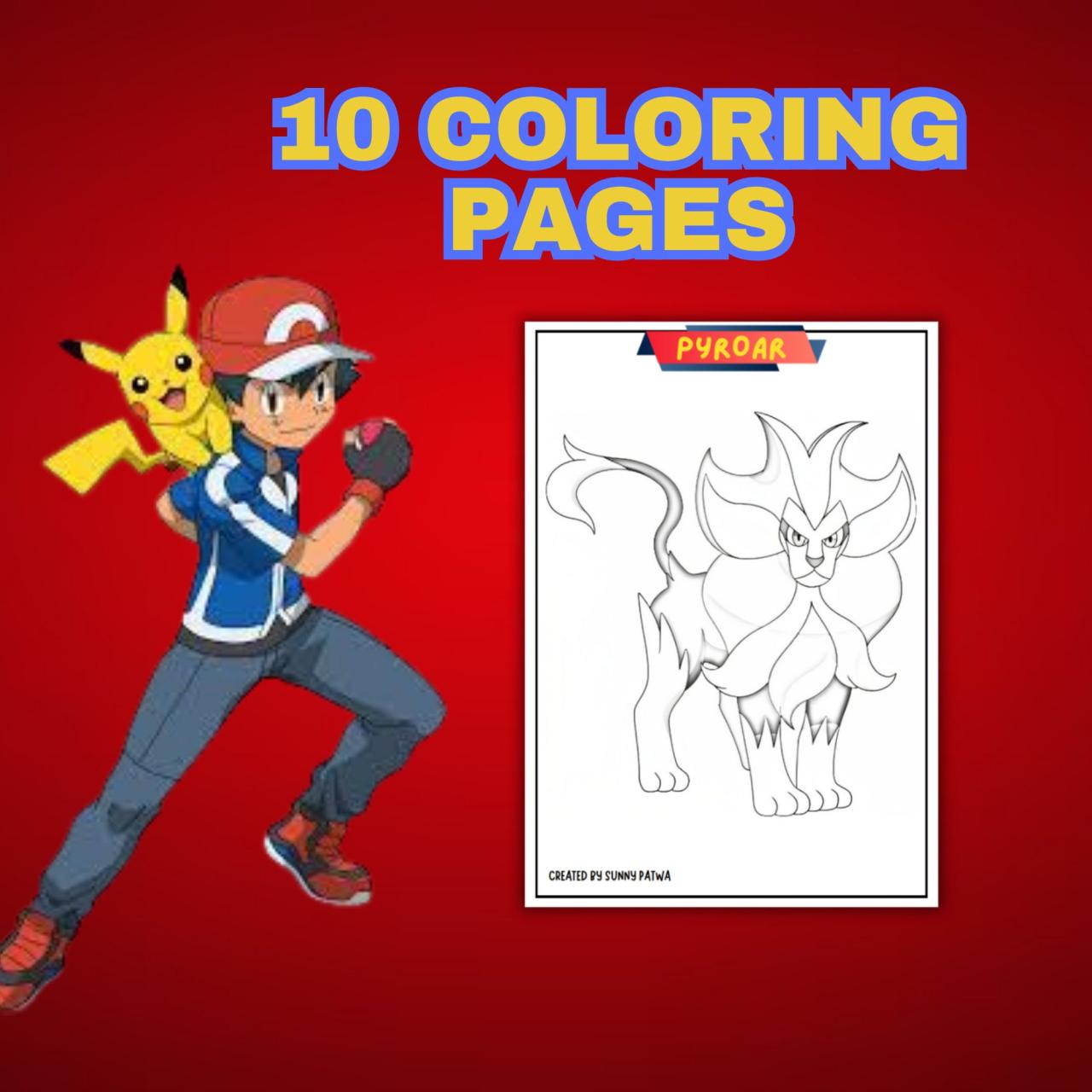 10 Pokémon Coloring Images to Unleash Your Inner Artist